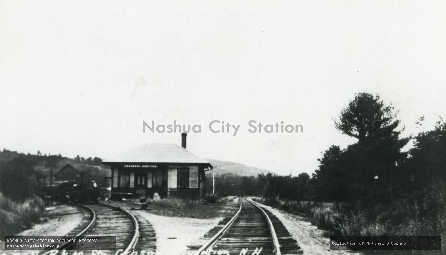 Postcard: Boston & Maine Station, Grasmere Junction, N.H.